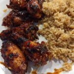 sticky honey garlic chicken wings