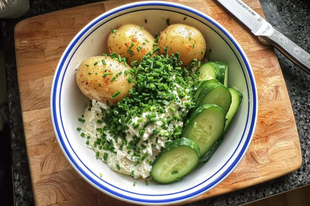 creamy chive potato bowl
