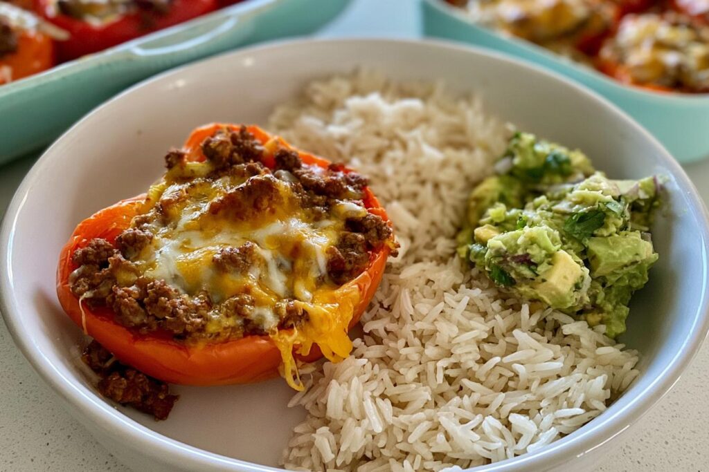 Cheesy Taco Stuffed Peppers