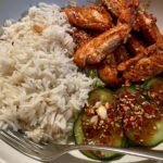 Spicy Garlic Chicken Rice Bowl